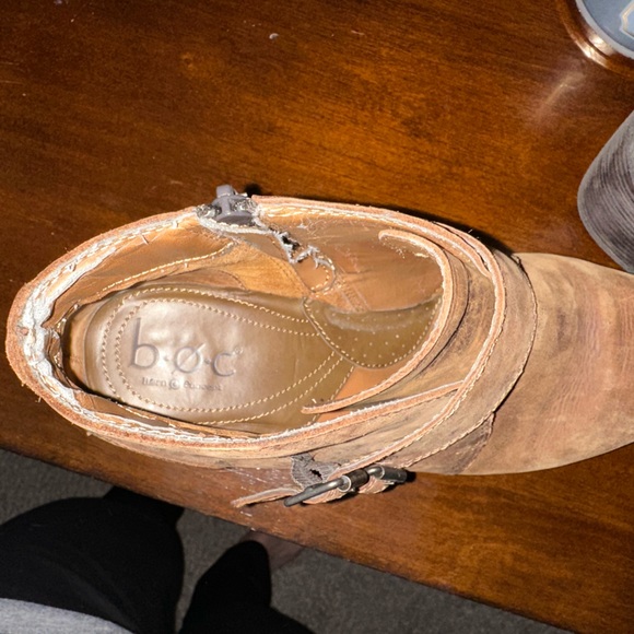 B.O.C Side Zip Leather Ankle Boots, Size 11 / 43, RUNS SMALL - Picture 4 of 7